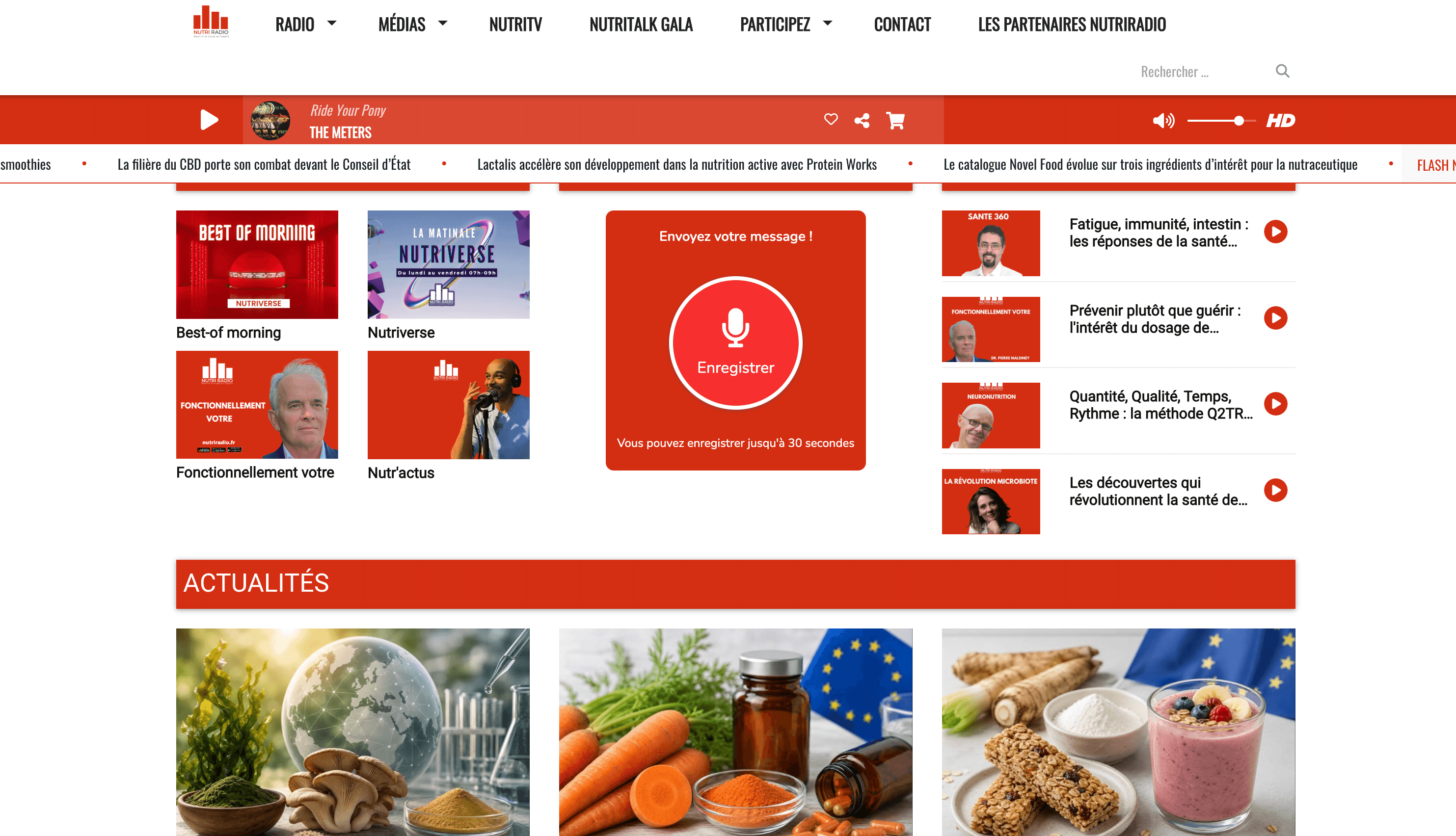 NutriRadio : les chiffres d'un pari tenu